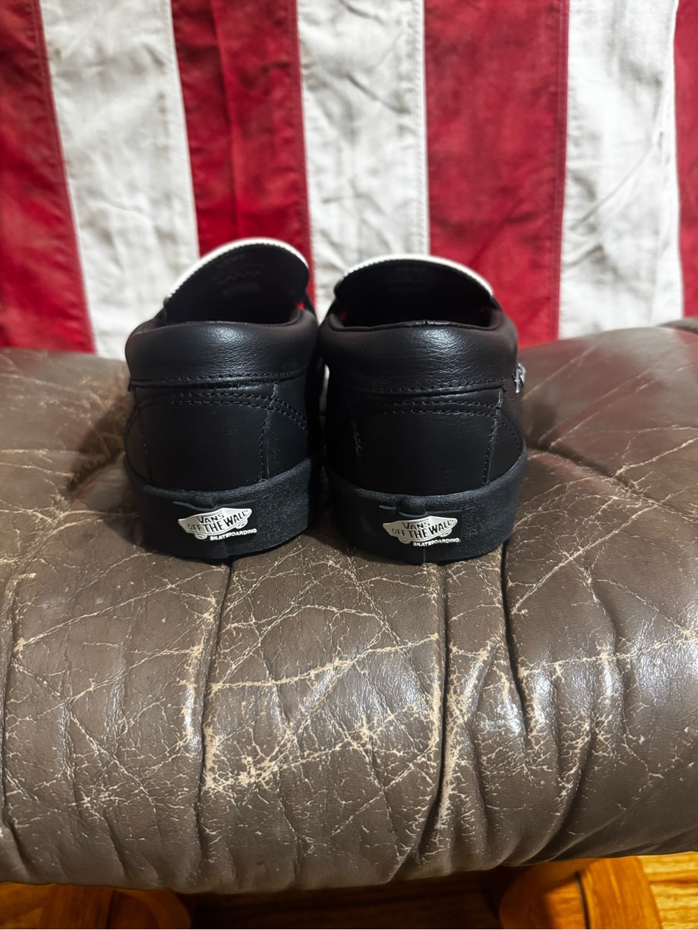 Vans Black and White Penny Loafers Men’s Slip-Ons - Picture 3 of 4